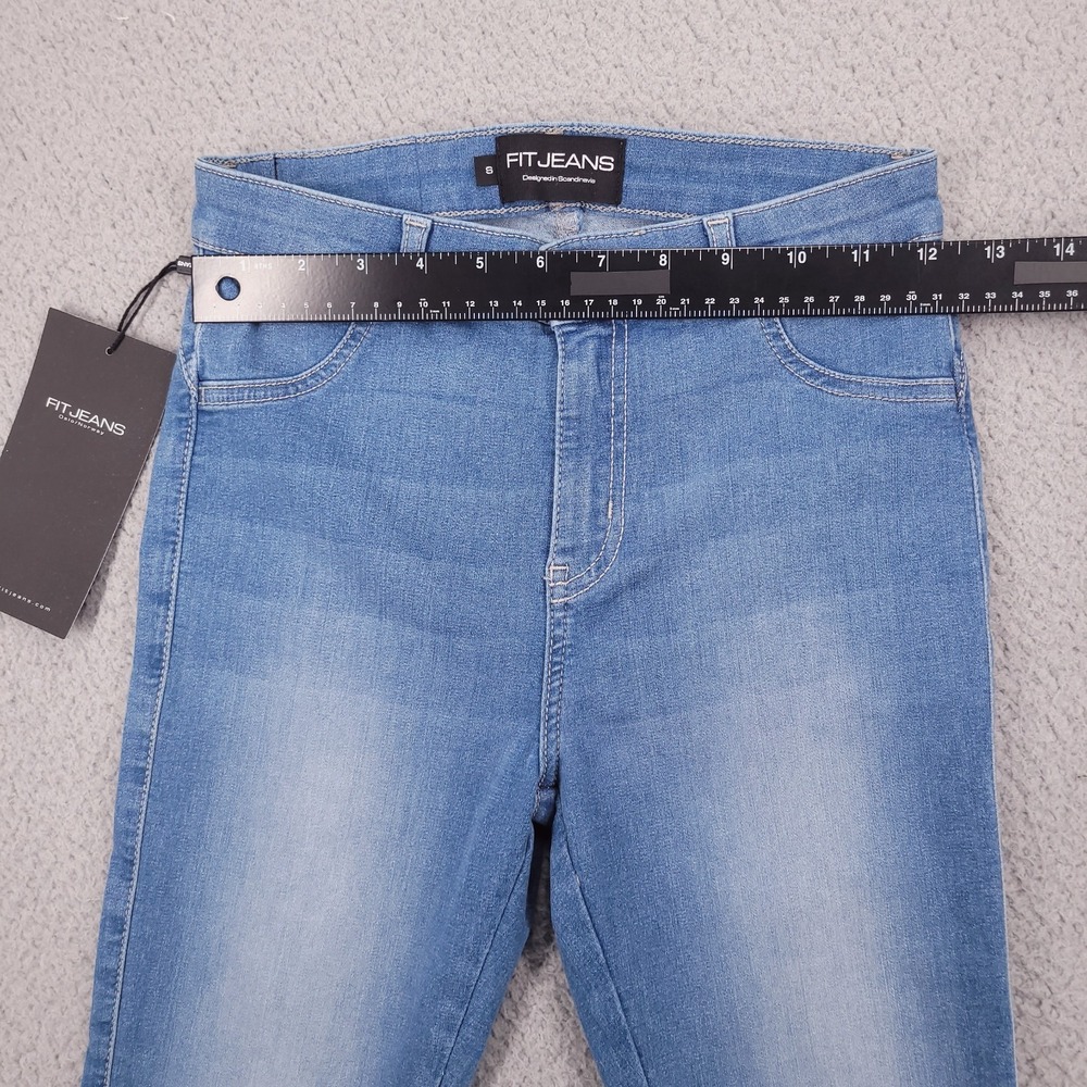 FIT JEANS Size SMALL Frame Skinny Arctic Light Wash Blue Denim 24x28 NEW - Picture 11 of 16